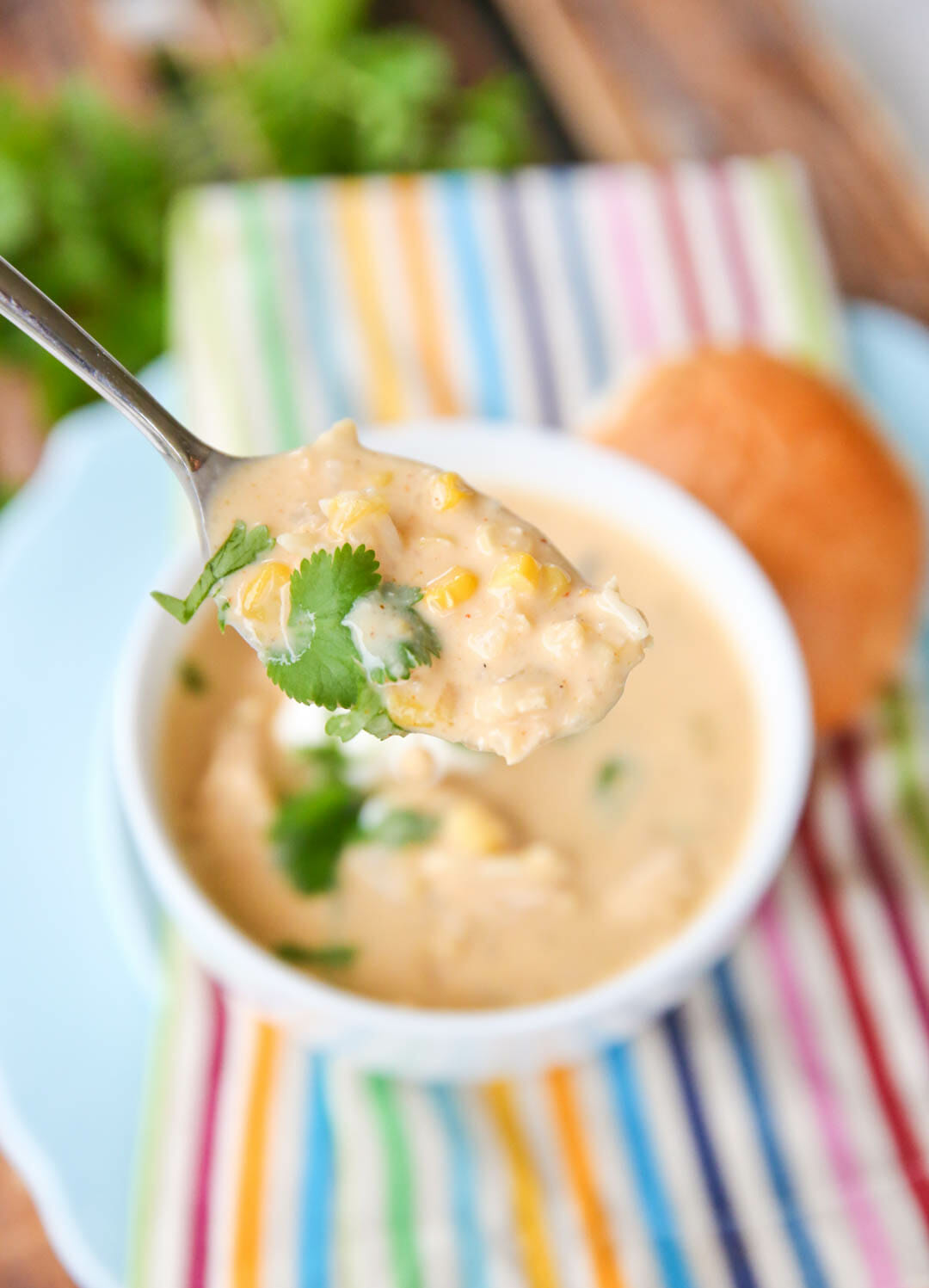 Creamy Chicken and Rice Taco Soup Recipe Our Best Bites