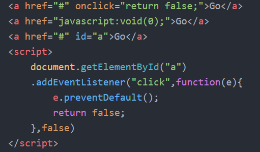 Should I use '' or 'javascriptvoid(0);' on the href attribute of my