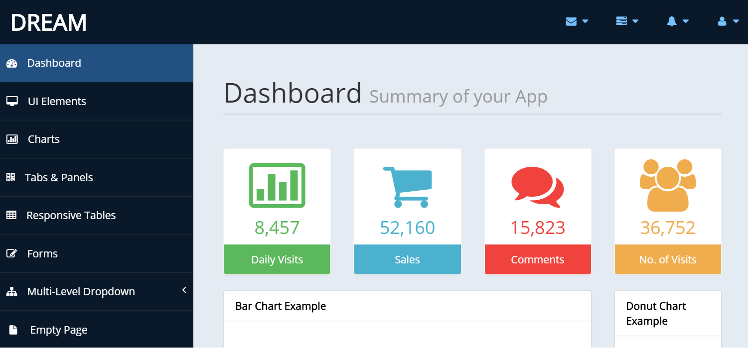 Top 20 Best free bootstrap admin templates Our Code World