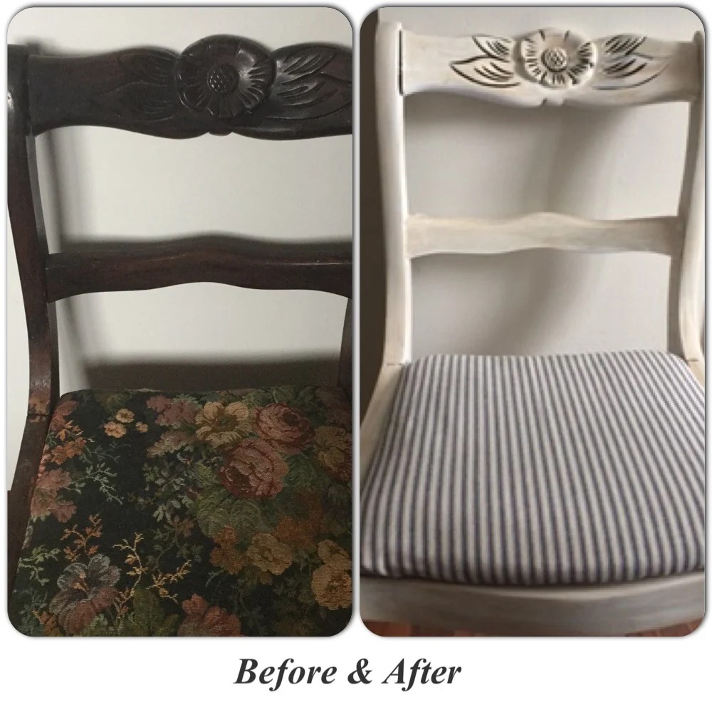 Refinished Chair With Americana Chalk Paint