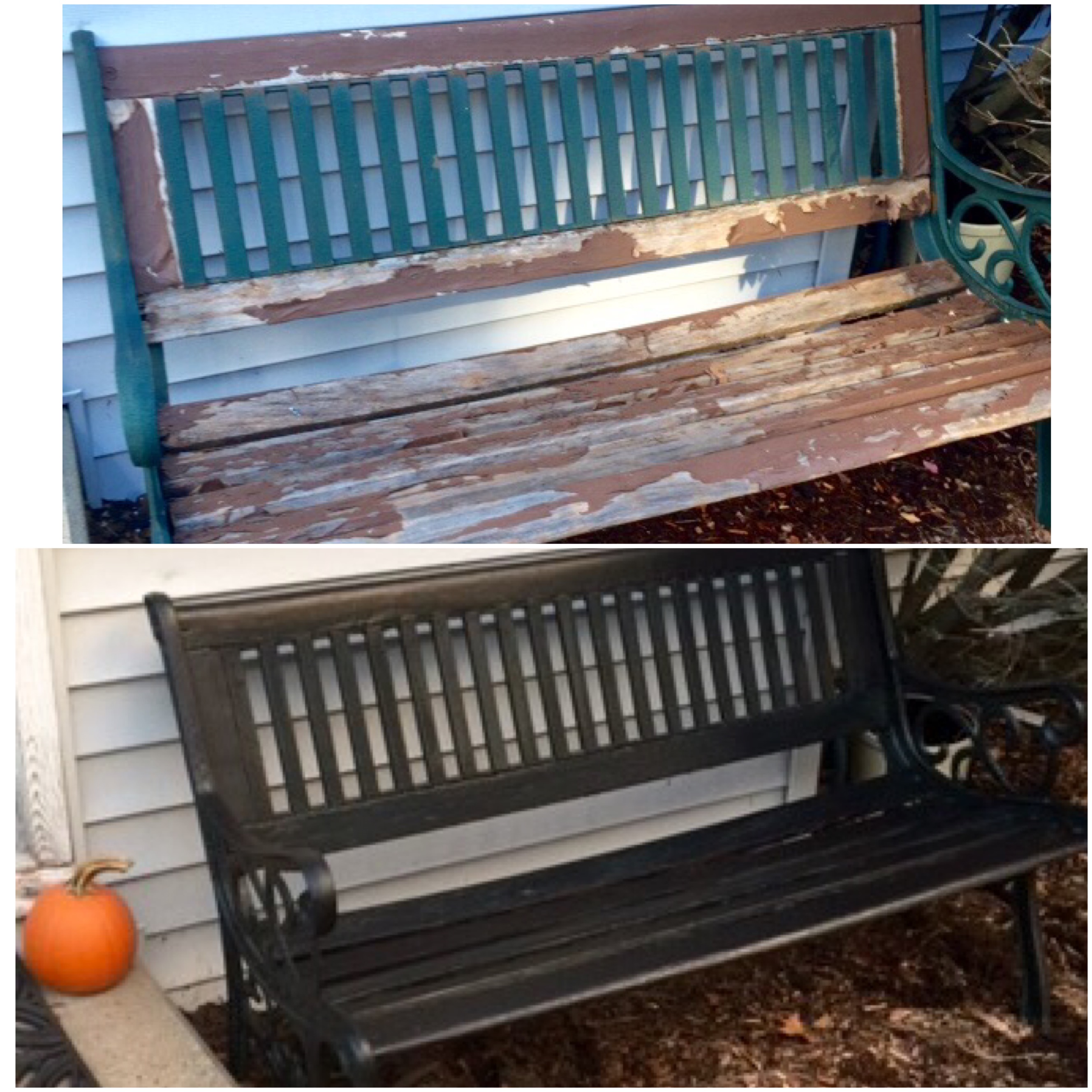Furniture Refresh Challenge Garden Bench Makeover Our Crafty Mom