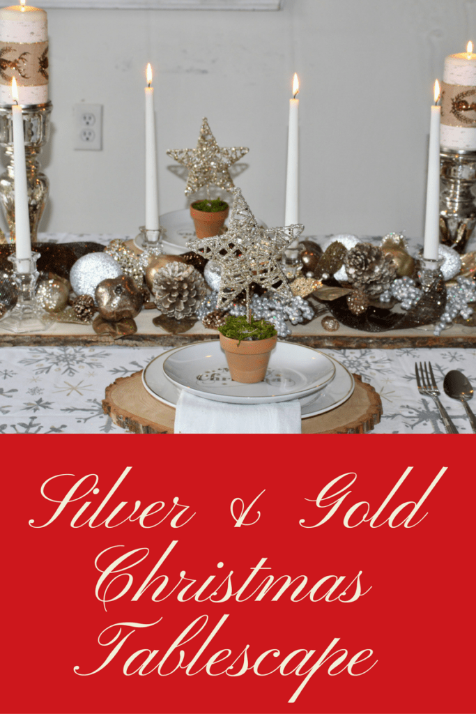 Silver and Gold Christmas Tablescape Our Crafty Mom