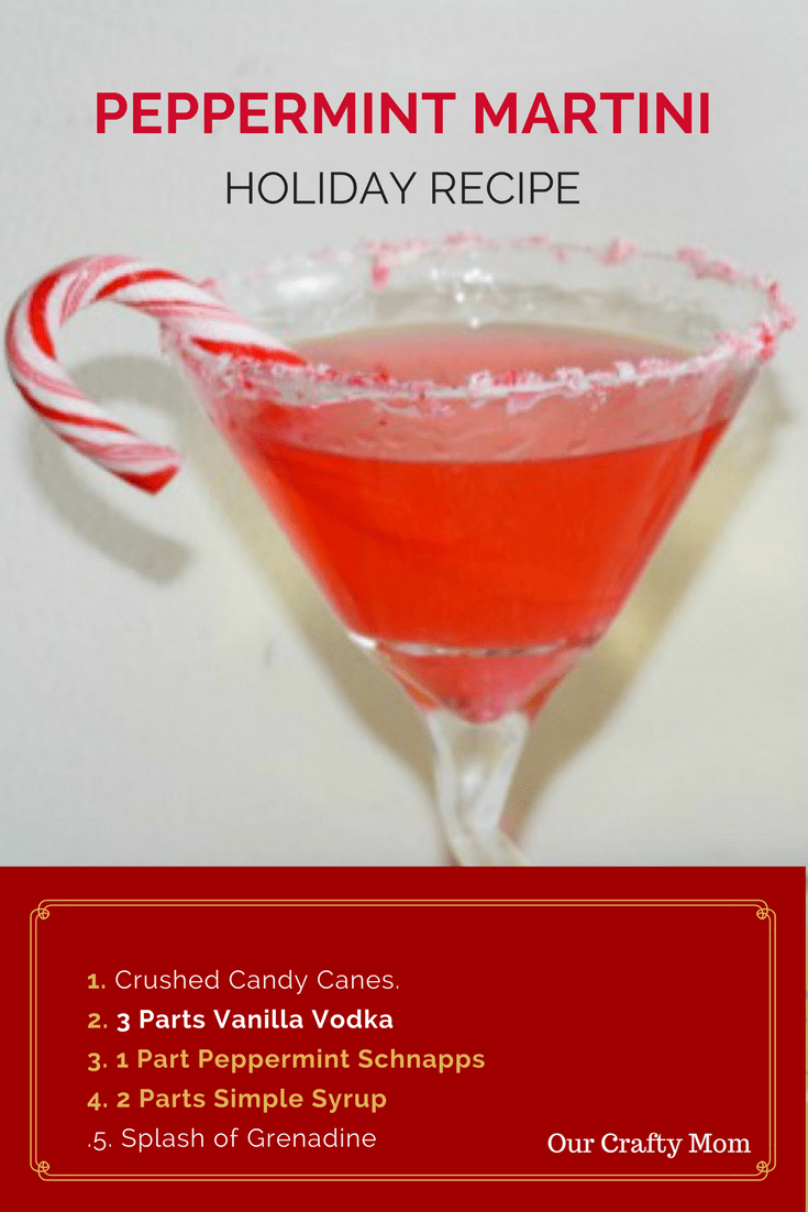 Peppermint Martini Perfect For The Holidays! Our Crafty Mom