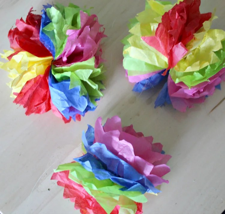 How To Make DIY Hanging Tissue Paper Flower Garland Our Crafty Mom