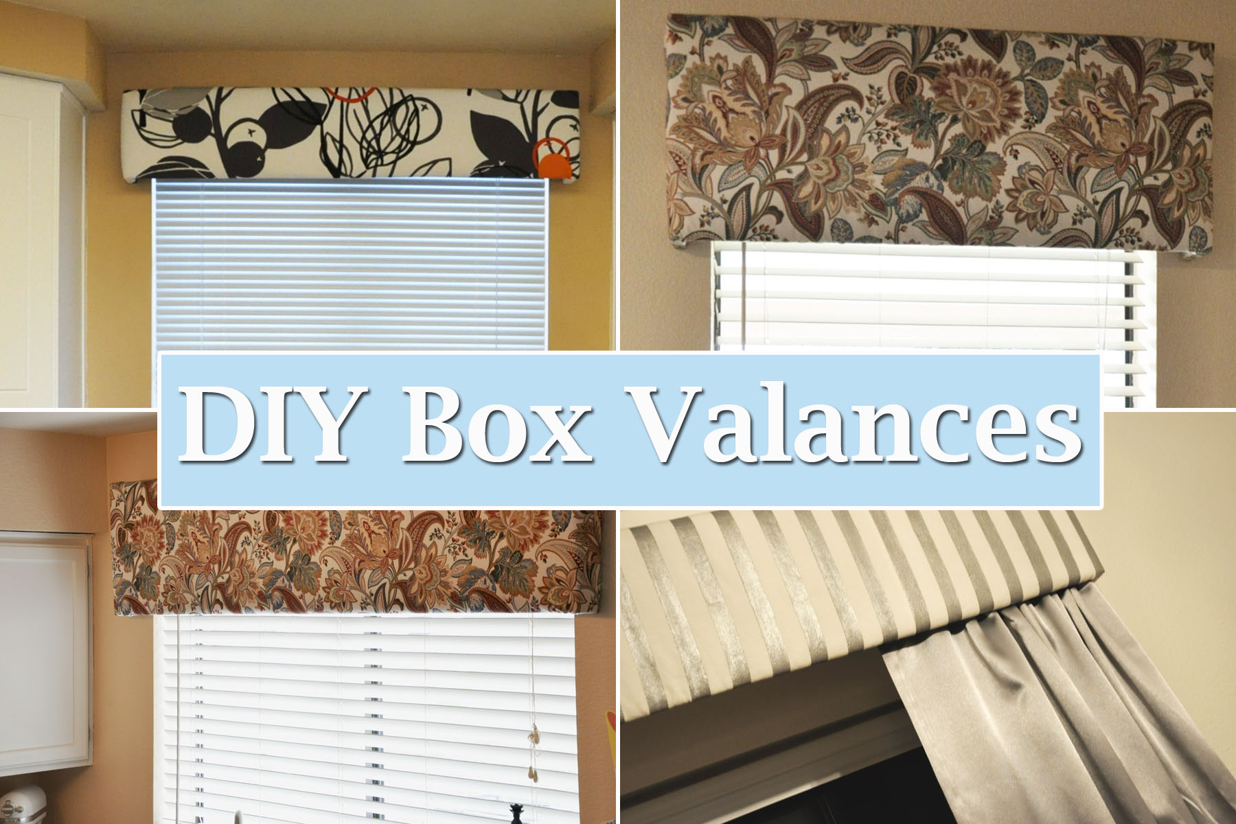 DIY Project Revisited Box Valances Making Our Dream