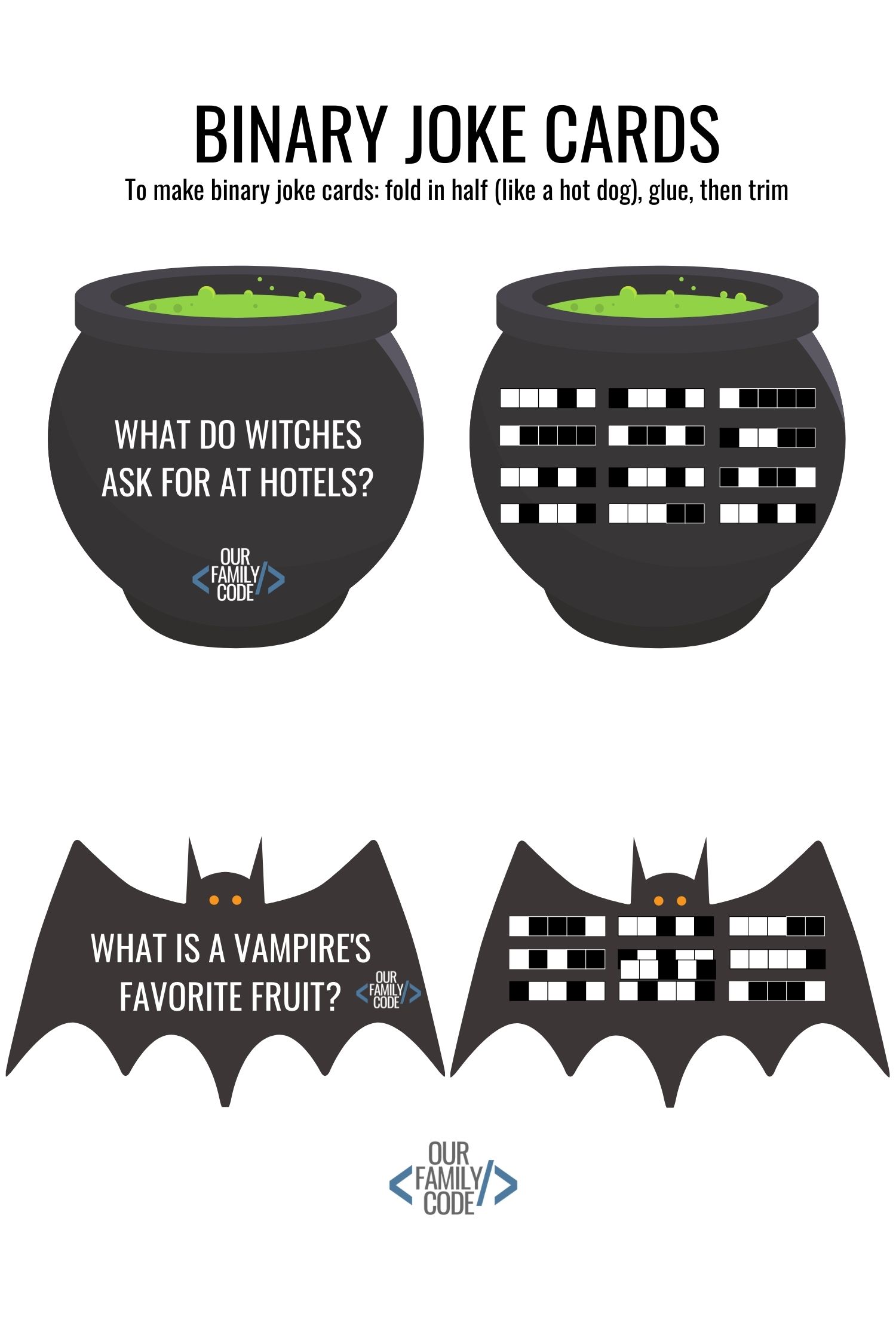 Teach Kids Binary Code with this 5bit Binary Code Challenge