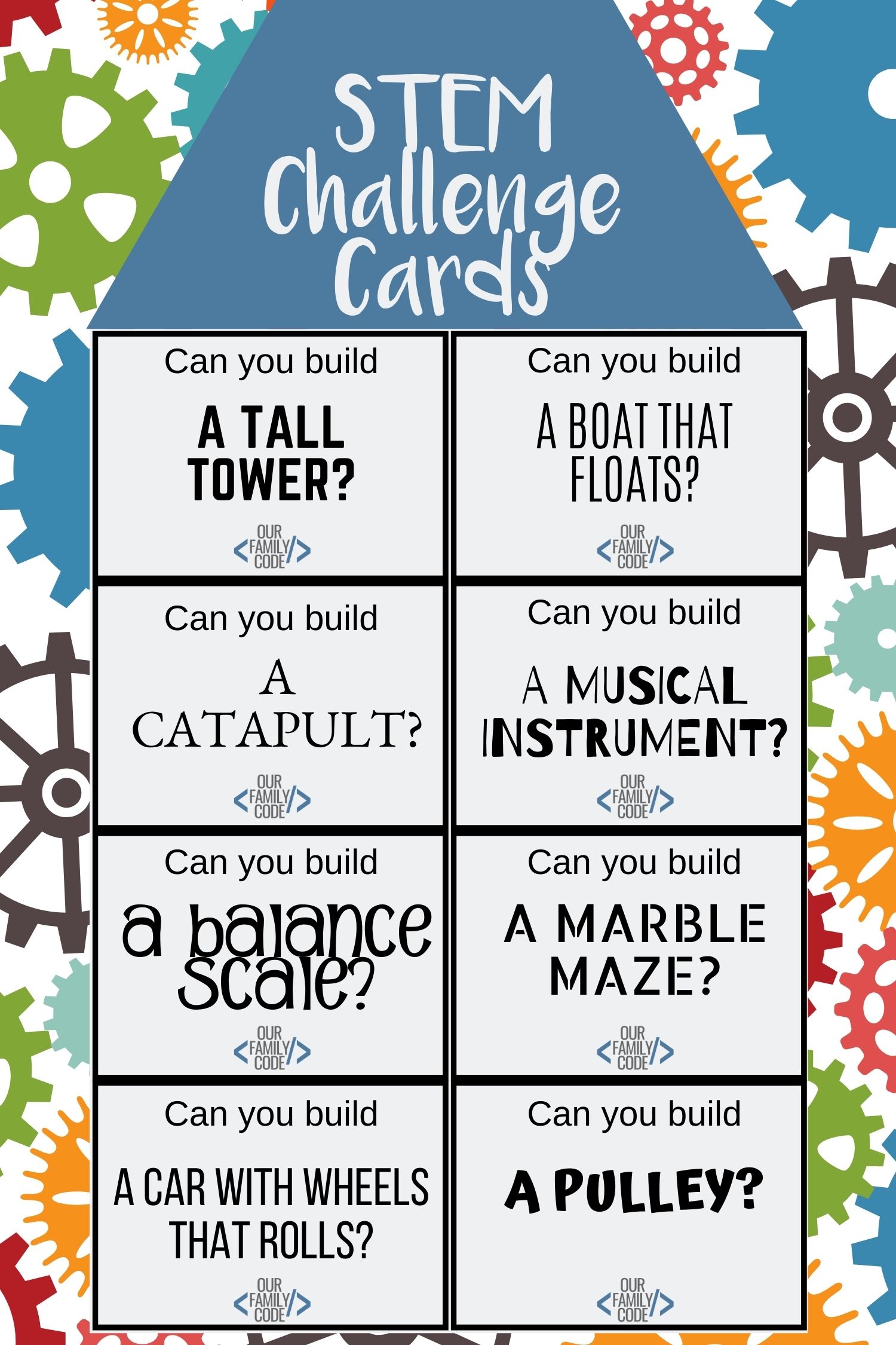 Tallest Tower STEM Challenge with Only Two Materials Our Family Code