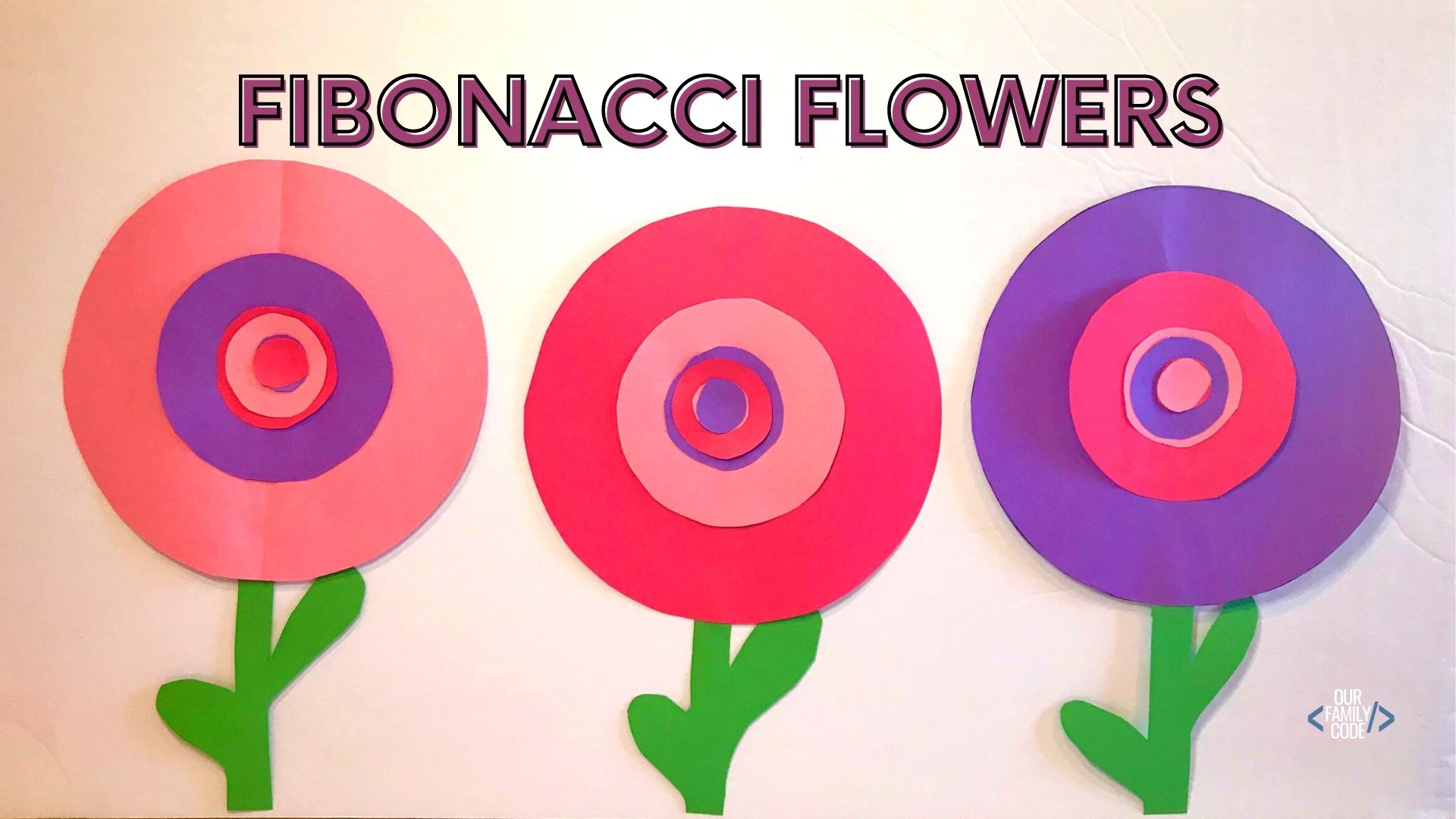 Fibonacci Activity for Kids Fibonacci Flowers Our Family Code