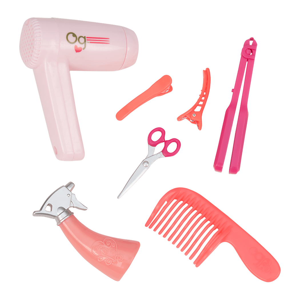 Sitting Pretty Salon Chair Coral and Pink Our Generation Dolls