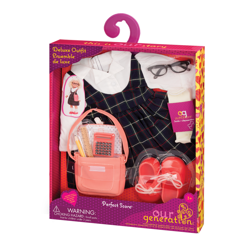 A Back to School 2020 OUTFIT for your 18 inch doll like American Girl\u00ae; Machine Embroidery