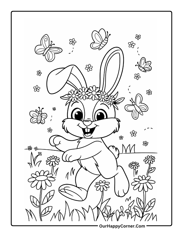 Free Printable Spring Coloring Pages For Kids Our Happy Corner