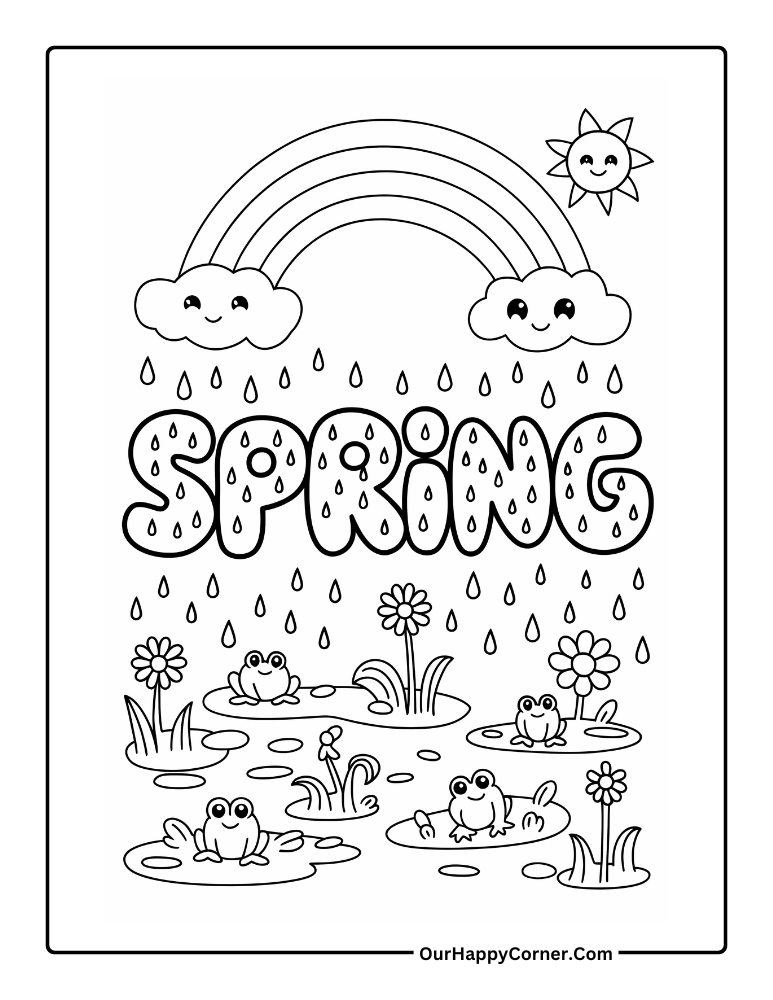 Free Printable Spring Coloring Pages For Kids Our Happy Corner