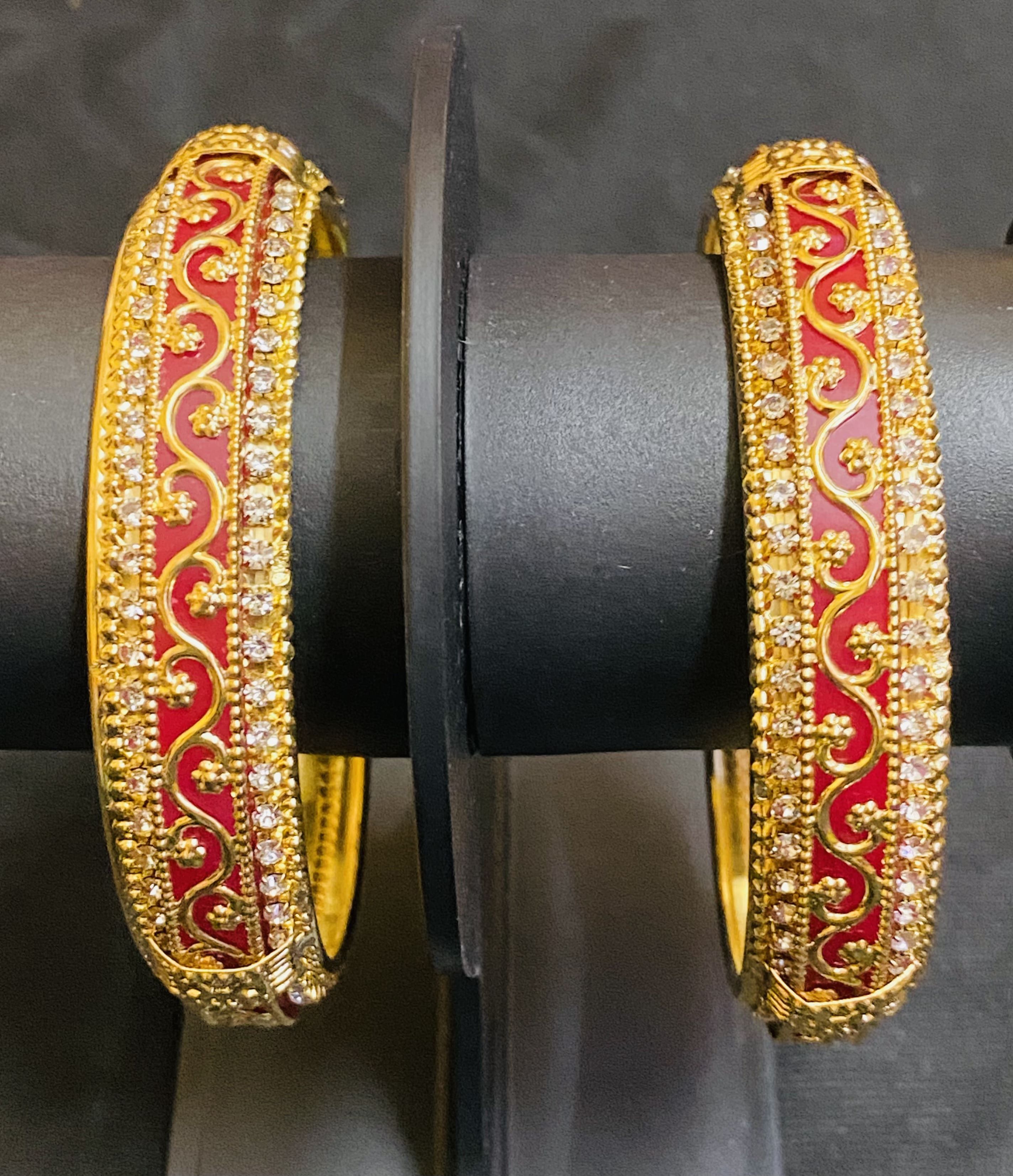 Brass Bangle Set Our K Factory