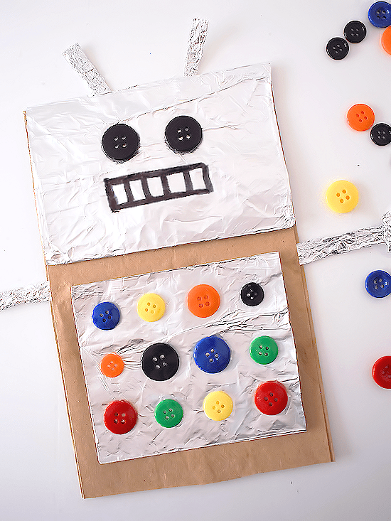 Aluminum Foil Paper Bag Robot Craft Our Kid Things