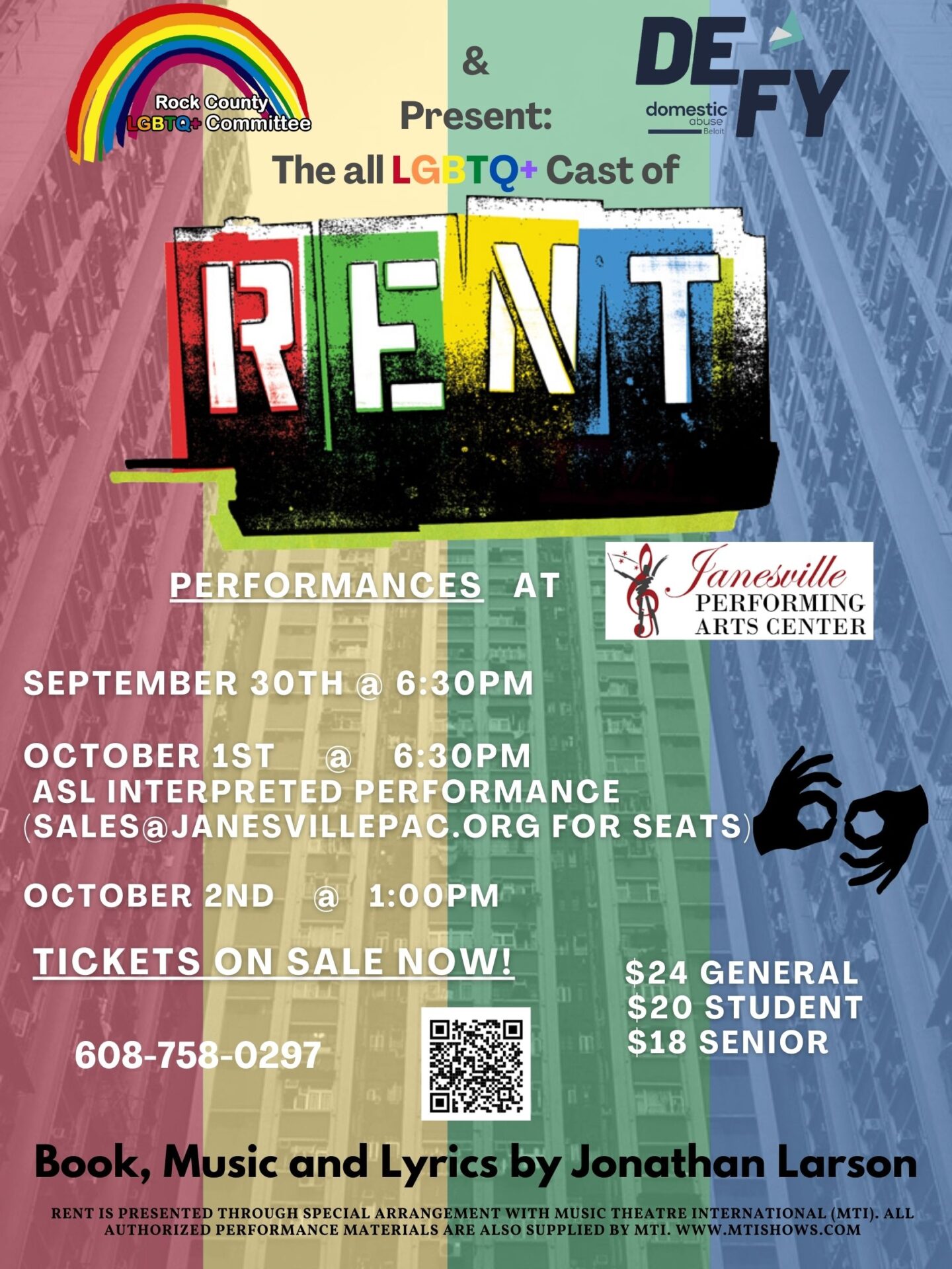 Rent Original Cast Poster