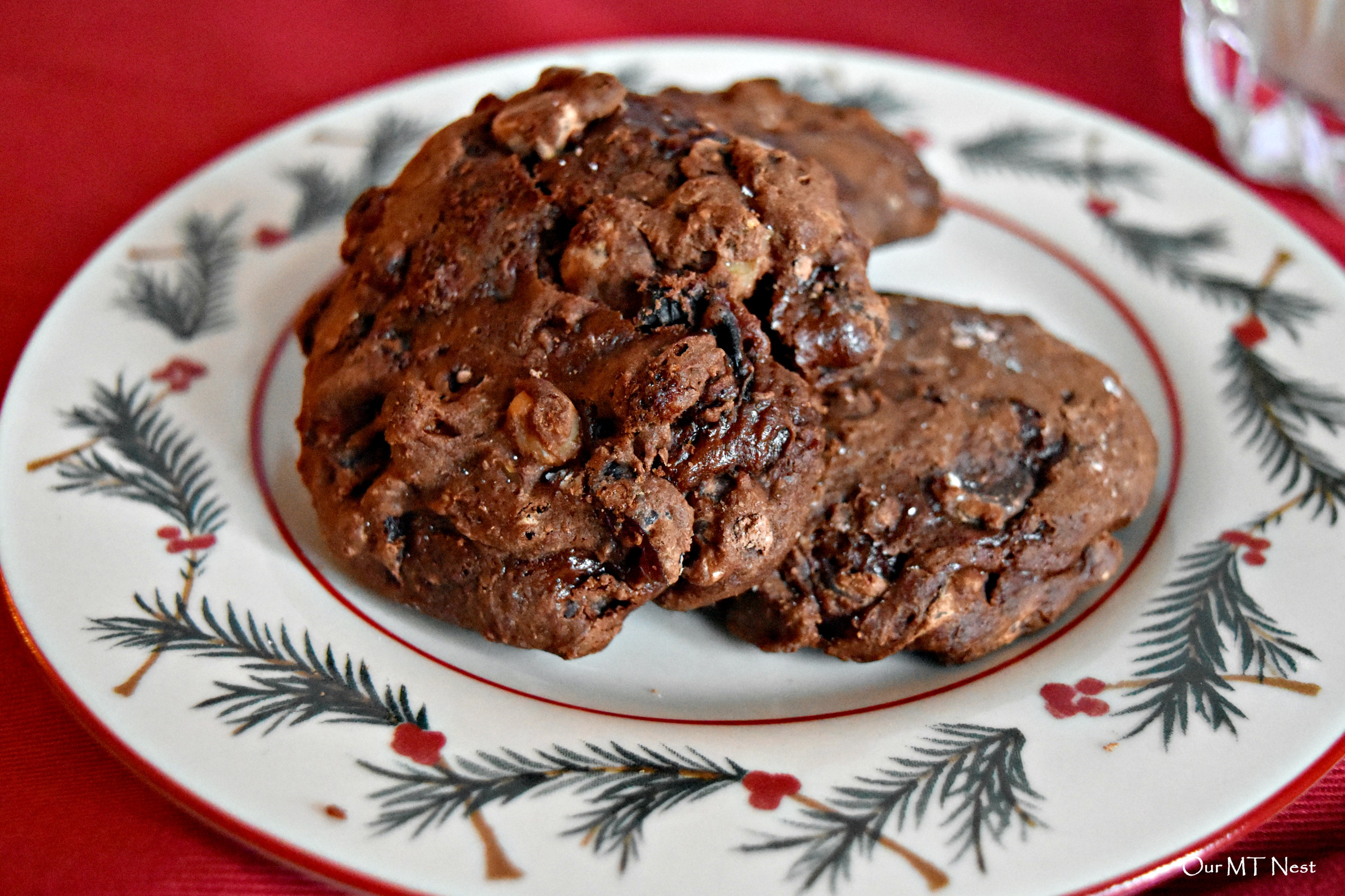 Double Chocolate Cherry Drop Cookies