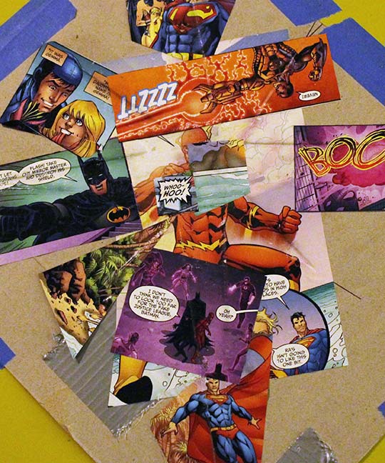 DIY Mid Century Inspired Table, Comic Book Style Our Nerd Home