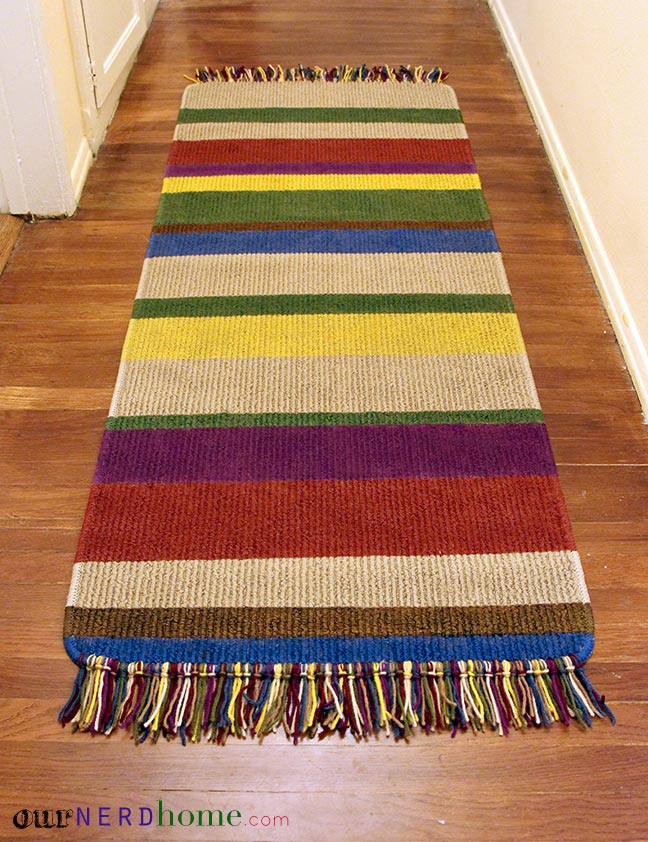 DIY Tom Baker Doctor Who Rug Our Nerd Home