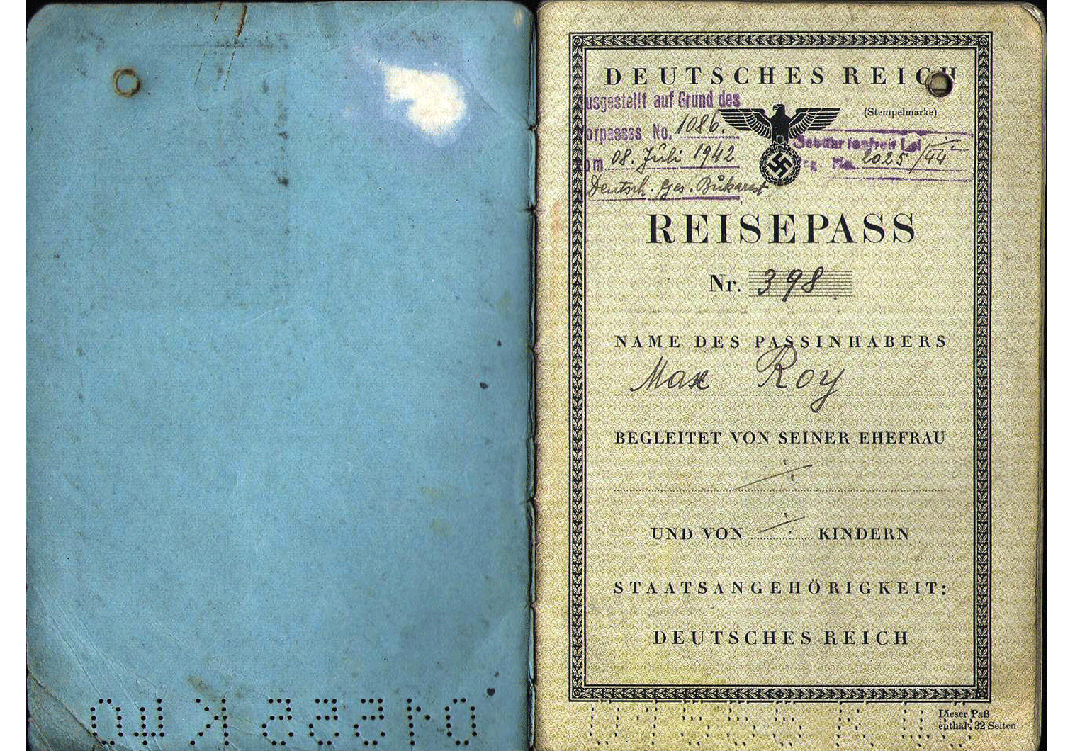 WW2 German ServicePassport Our Passports