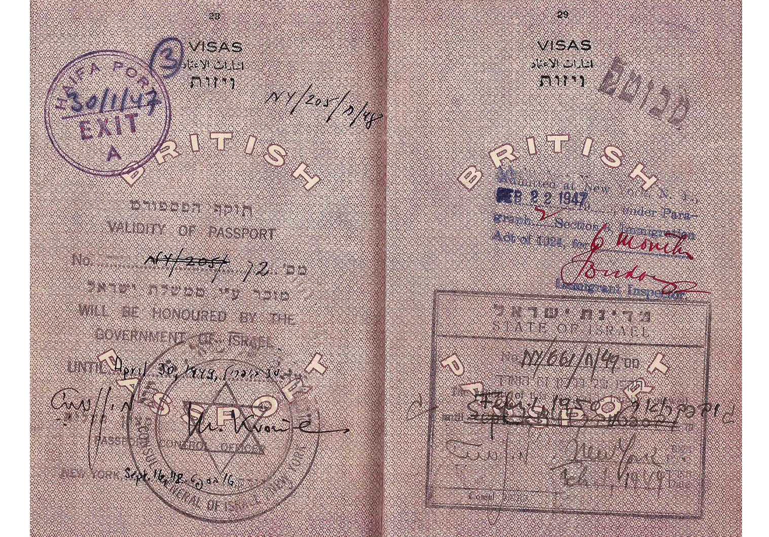 1948 interim travel document Our Passports