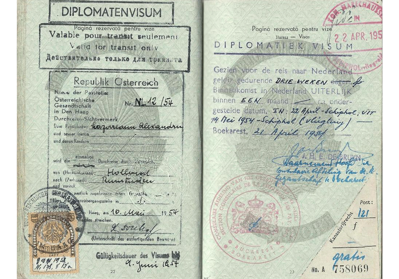 Cold War diplomatic passport Our Passports