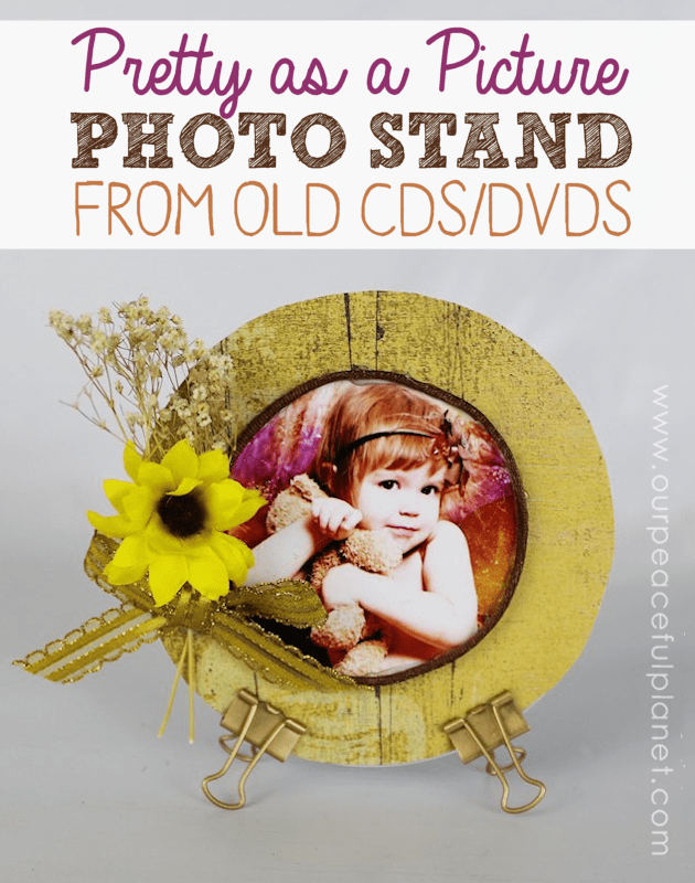 Pretty as a Picture Photo Stand CD Crafts