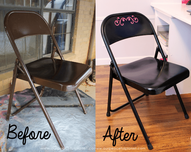Quick Folding Chair Makeover