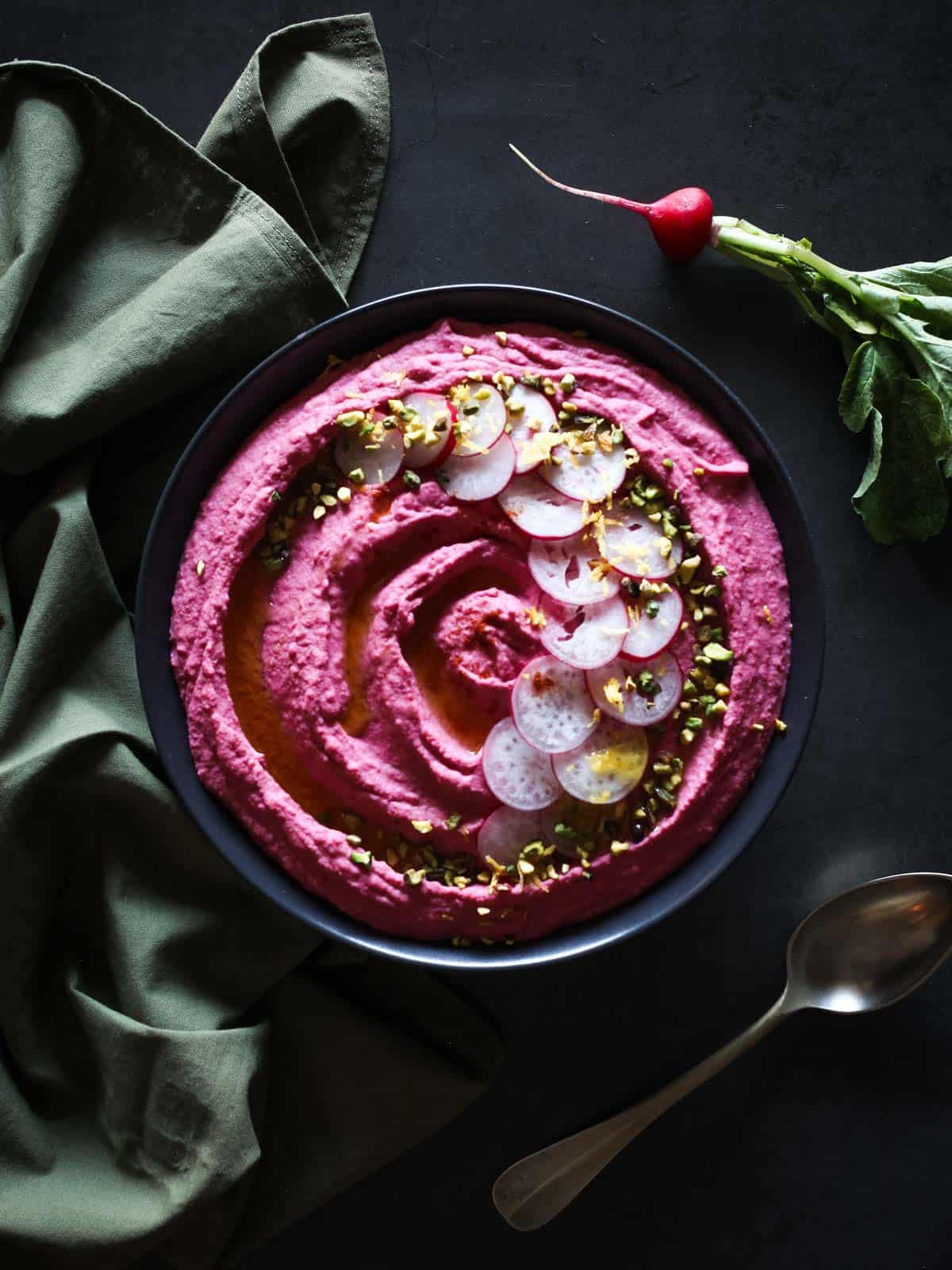 Lemon Beet Hummus Recipe Our PlantBased World