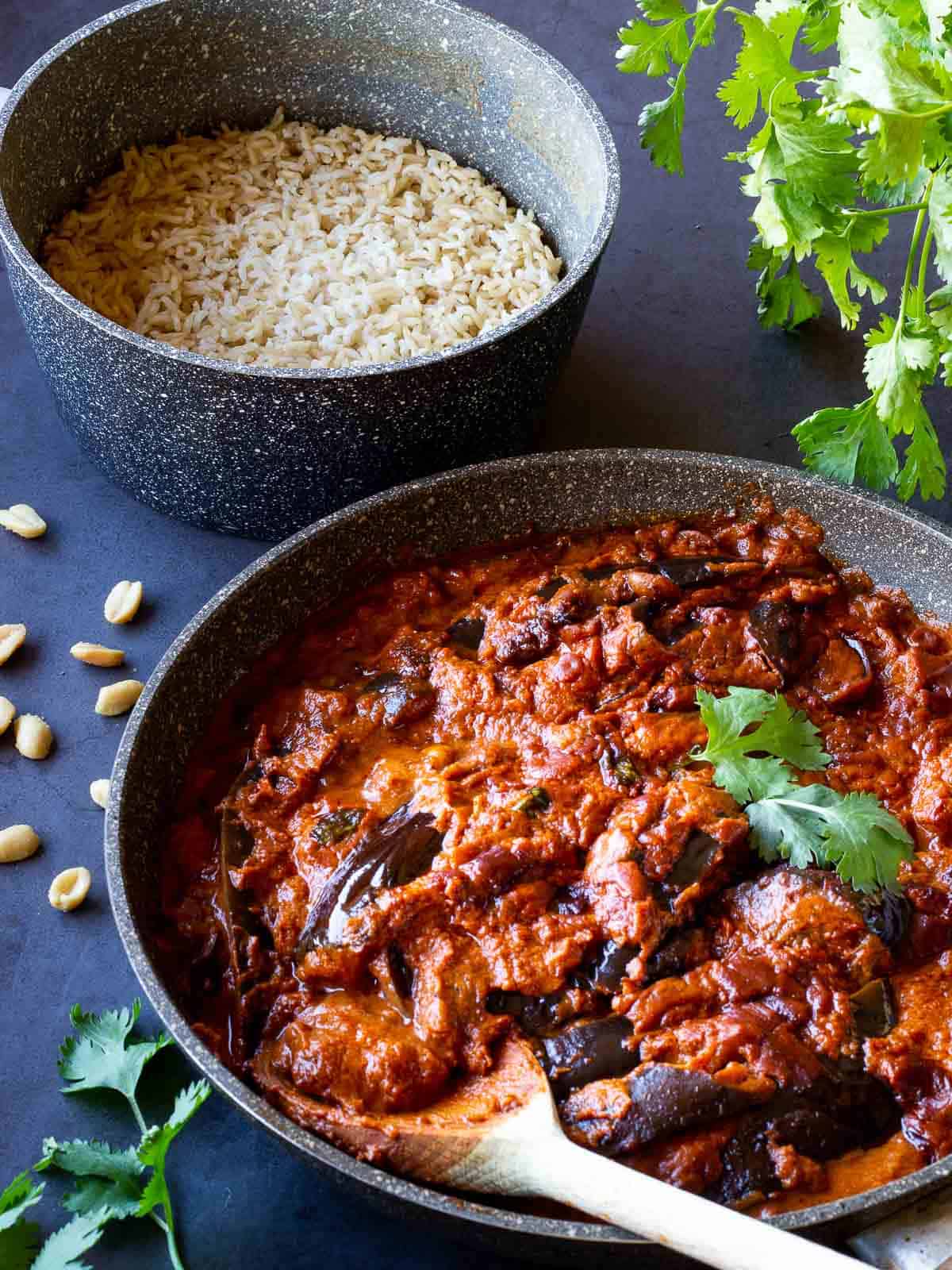 Indian Eggplant Curry Aubergine Curry Our PlantBased World