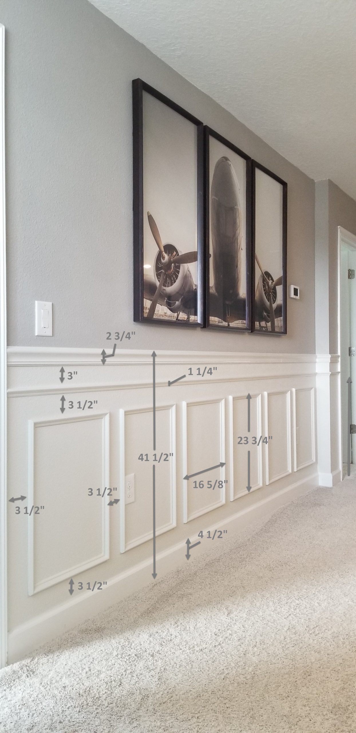 DIY Wainscoting Part 1 Design And Layout Our Project Ideas