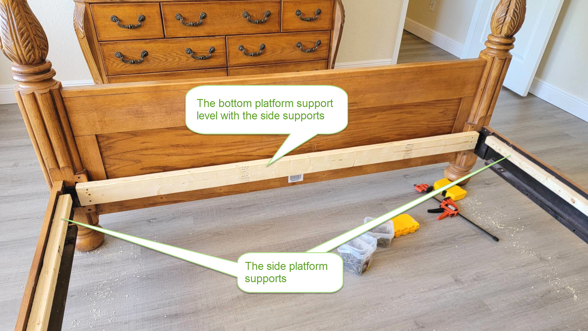 Converting A Box Spring into a Platform Bed Our Project Ideas