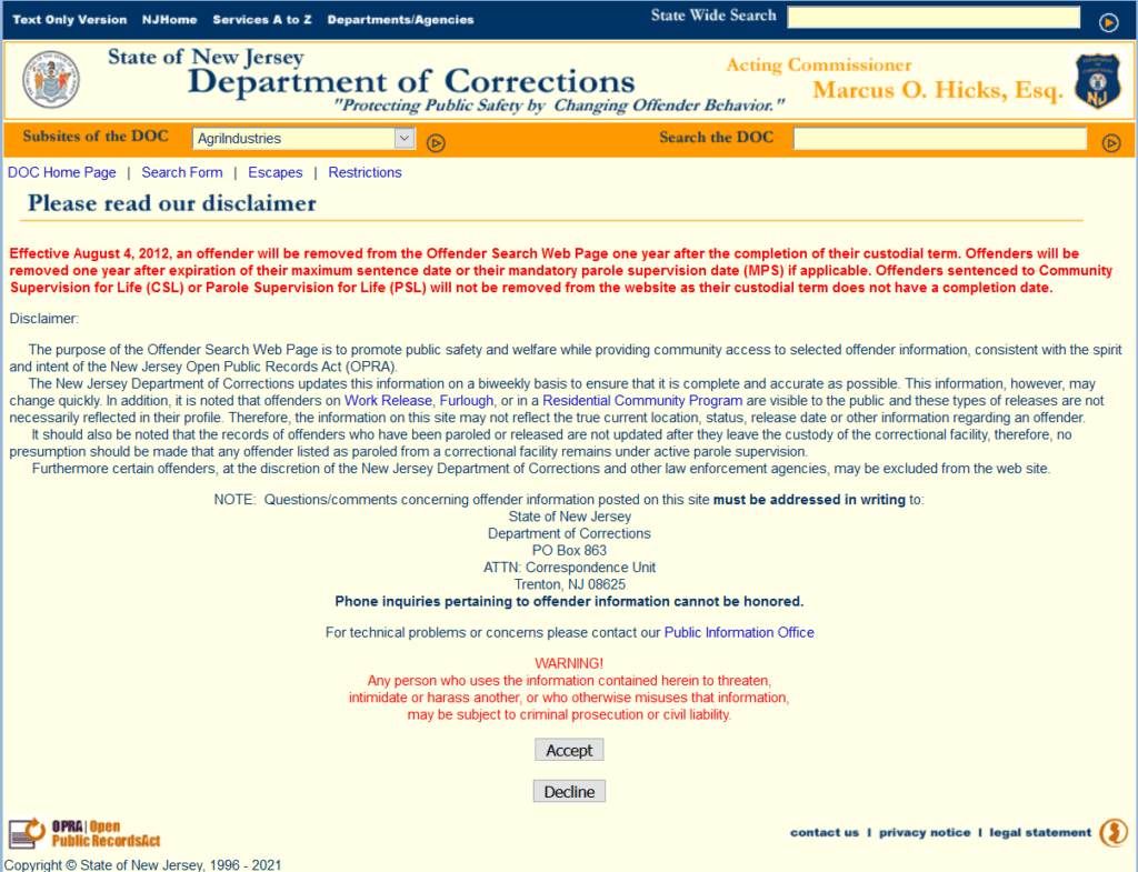Inmate Search New Jersey The Ultimate Guide 2025 Public Records