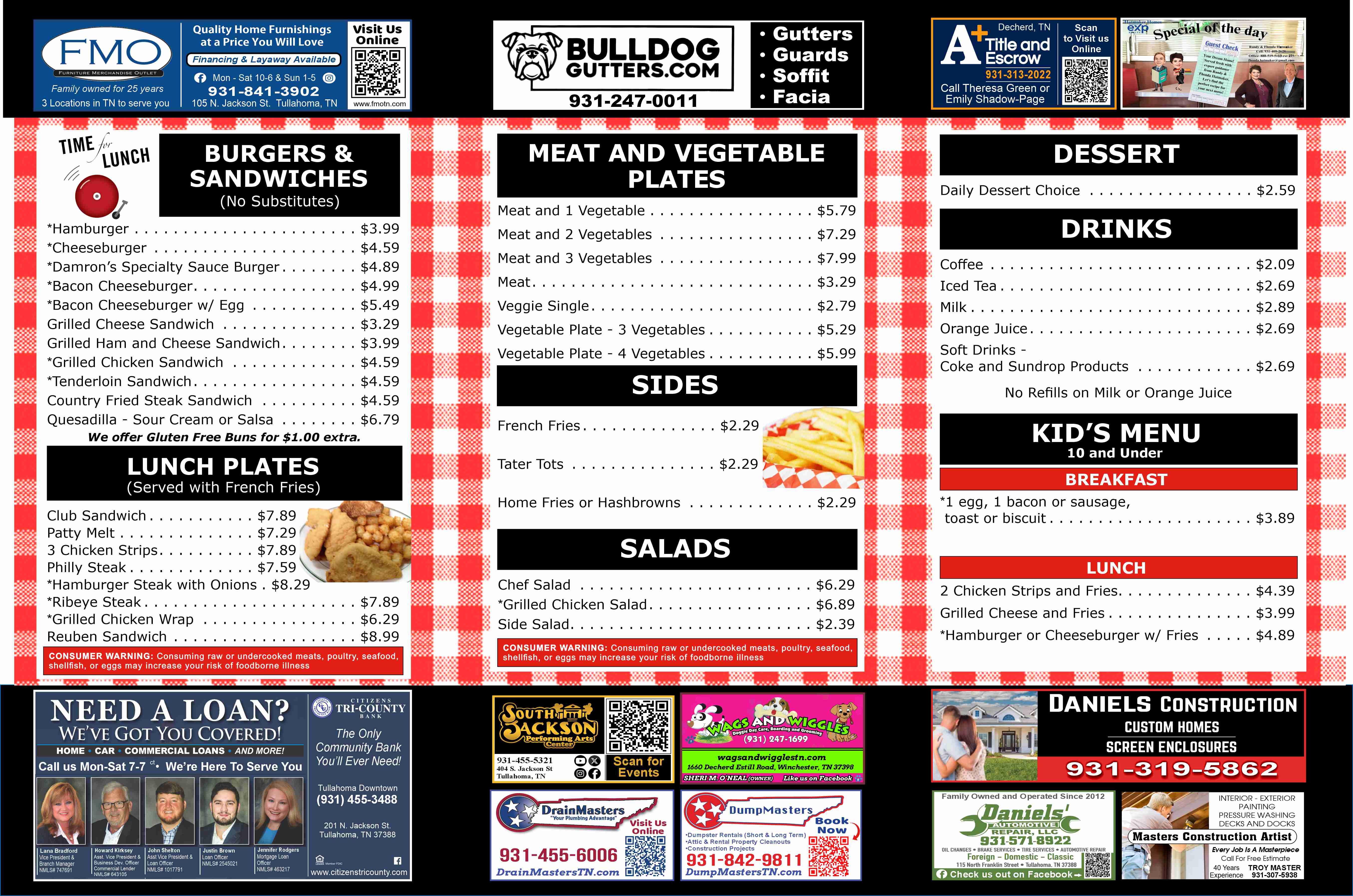 Damron's Restaurant Tullahoma, TN