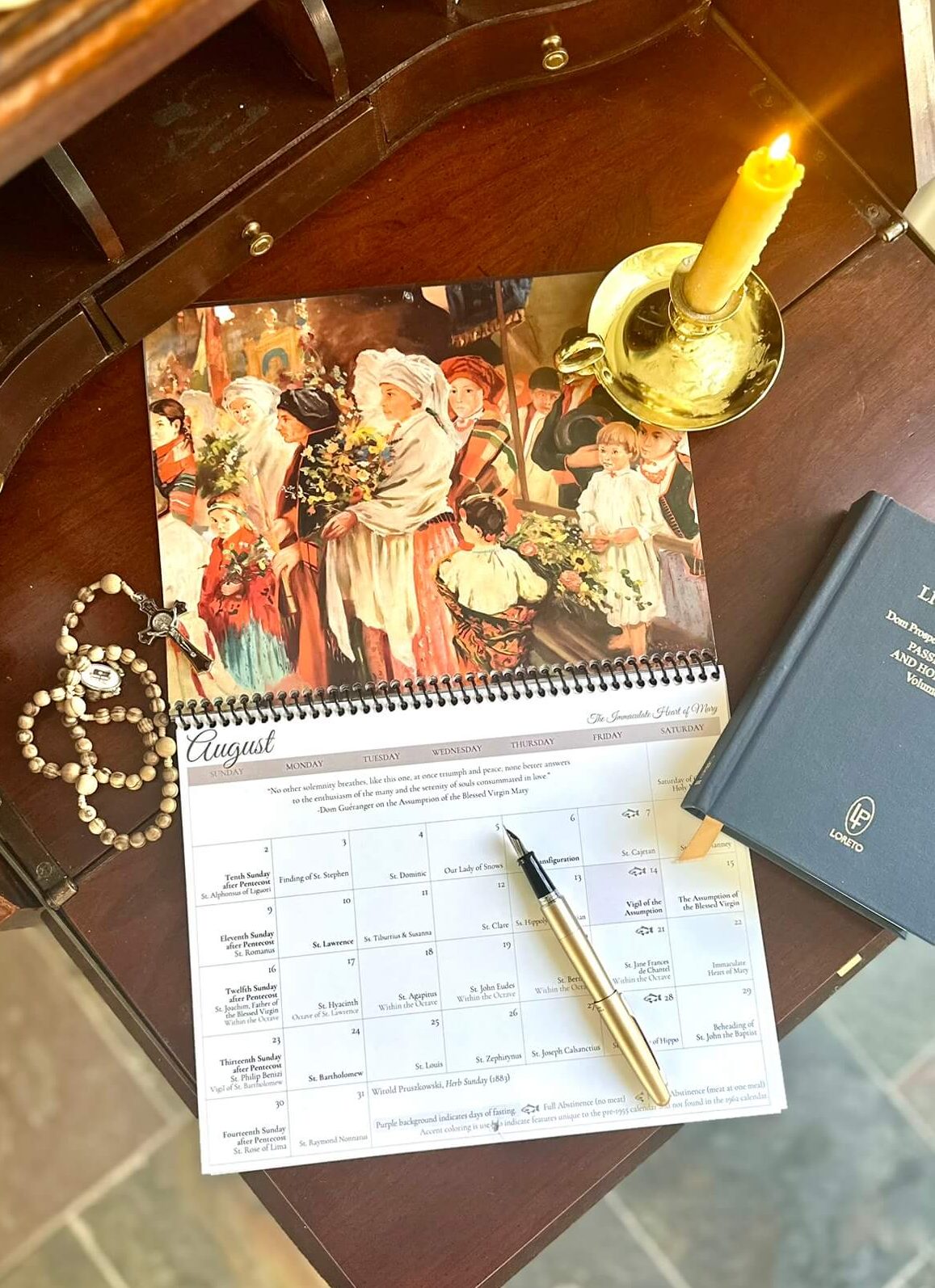 2026 Traditional Catholic Liturgical Wall Calendar (Latin Mass, Pre