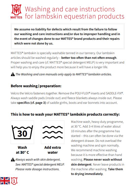 Lambskin Mattes for noseband and headpiece Our Saddlery