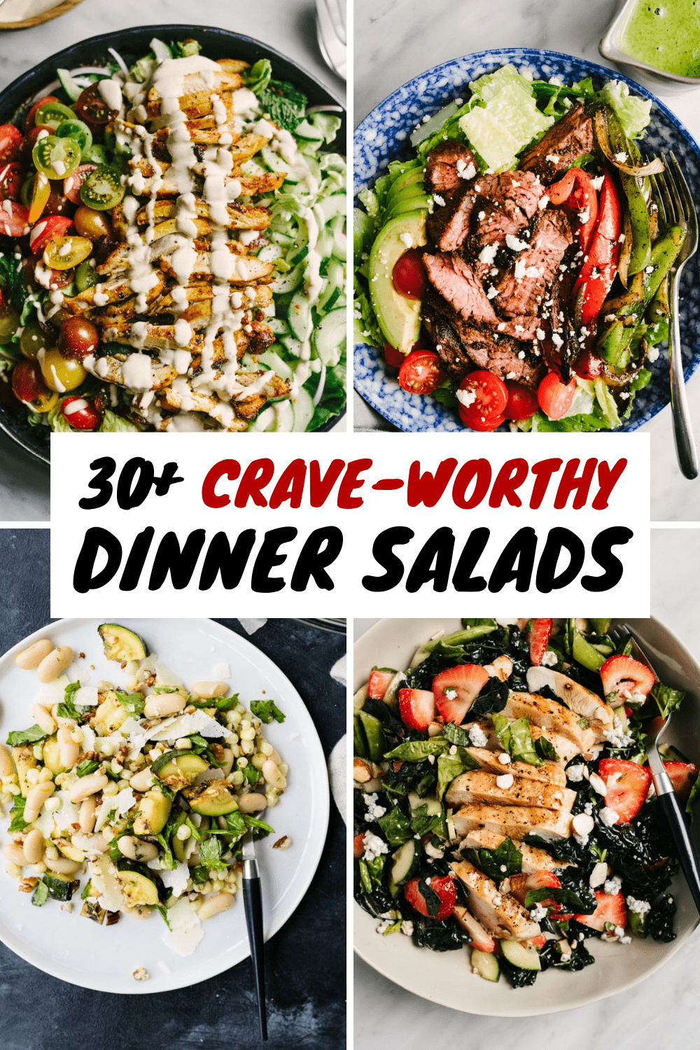 30+ Healthy Dinner Salad Recipes Our Salty Kitchen