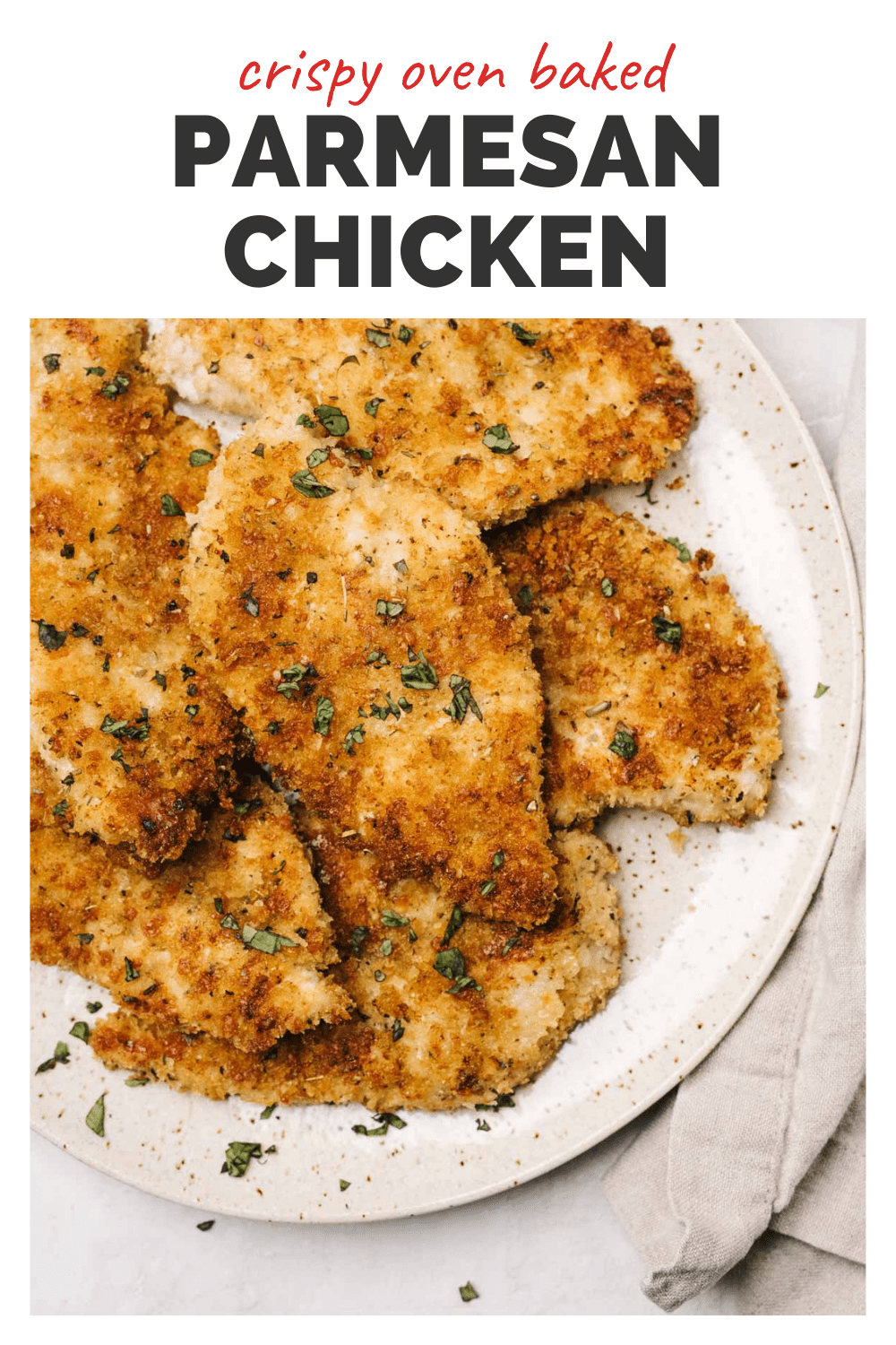 Baked Parmesan Crusted Chicken Our Salty Kitchen
