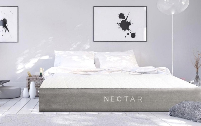 nectar mattress in staged room