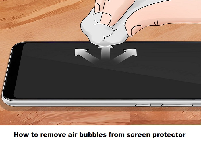 How to remove air bubbles from screen protector