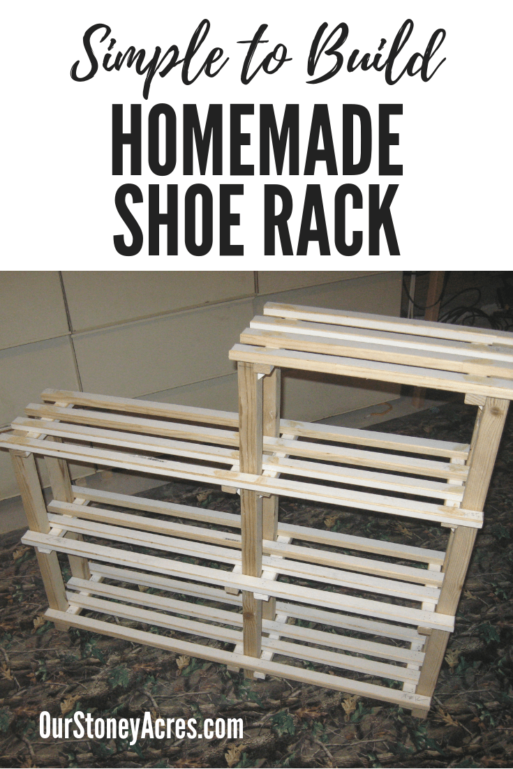 Simple to Build Homemade Shoe Rack Our Stoney Acres