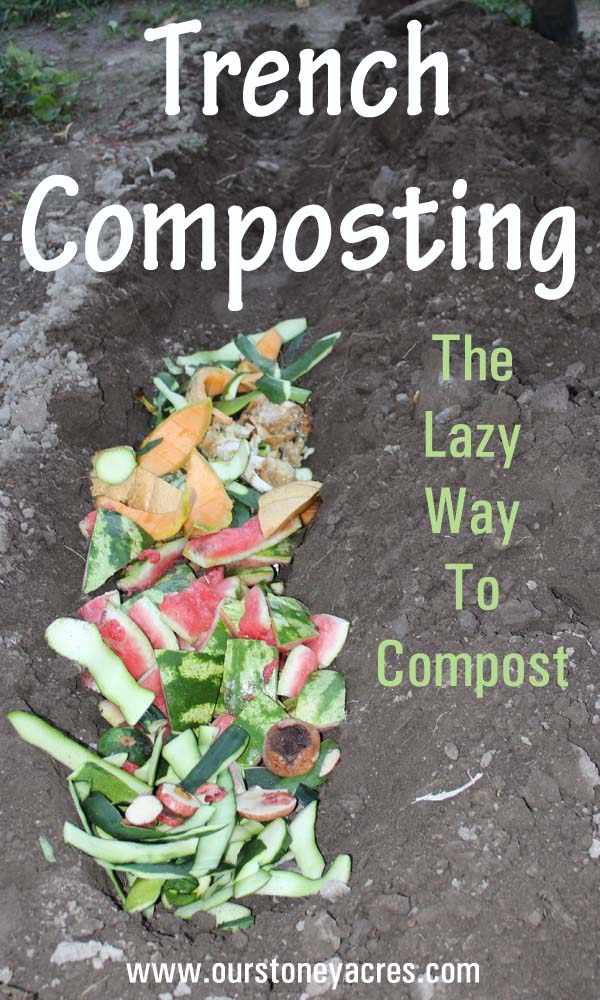Trench Composting The lazy mans composting method Stoney Acres