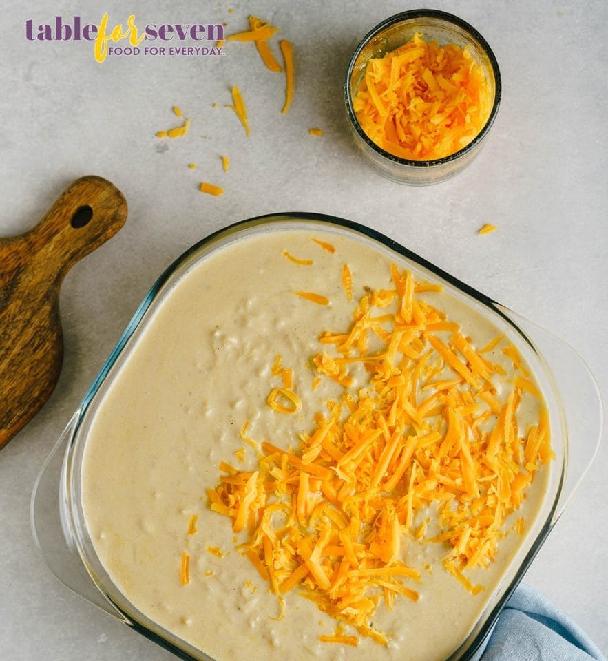 Pioneer Woman's Hash Brown Casserole Table for Seven