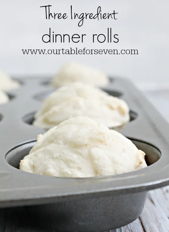 Three Ingredient Dinner Rolls Table for Seven