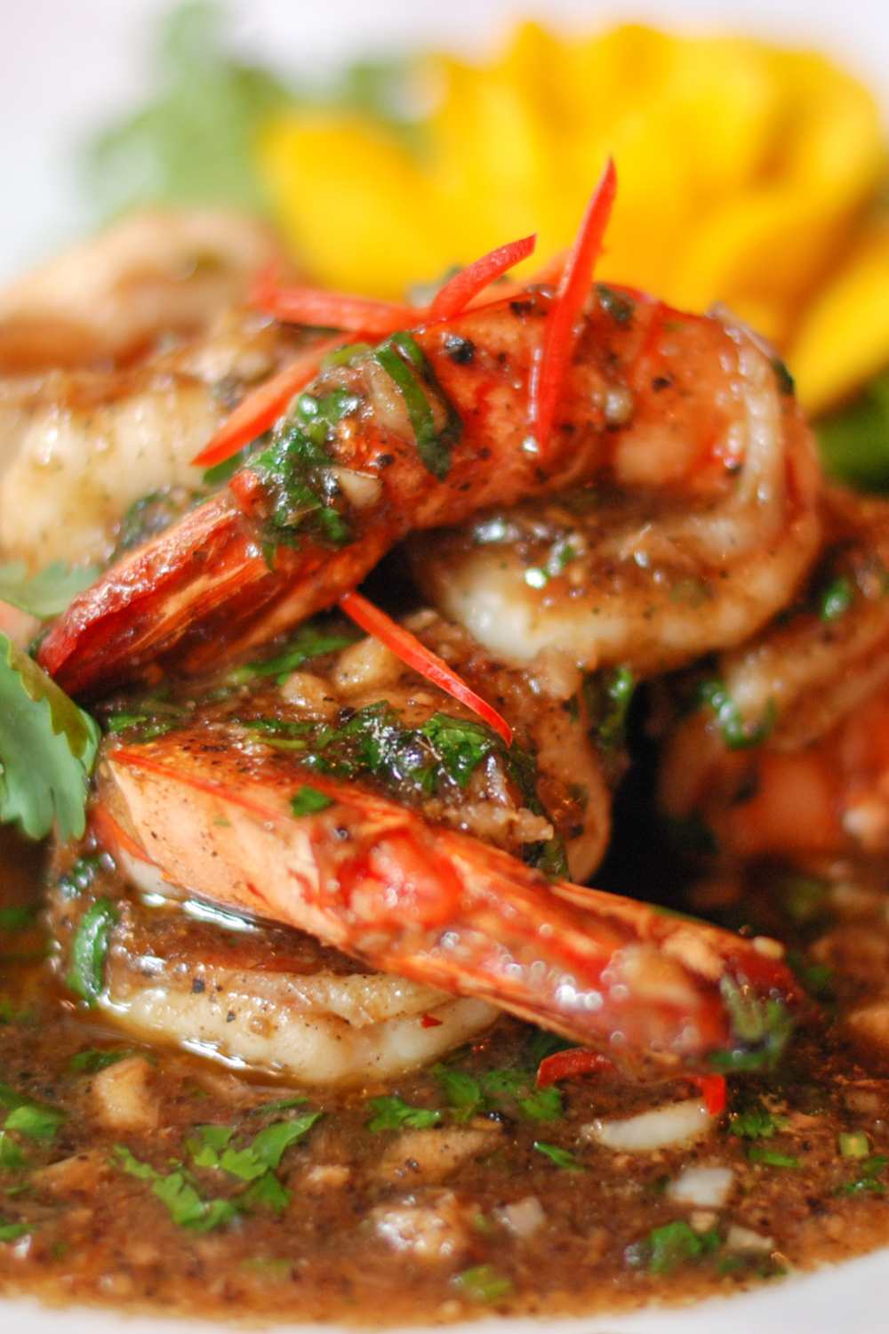 Cheesecake Factory Jamaican Black Pepper Shrimp Table for Seven