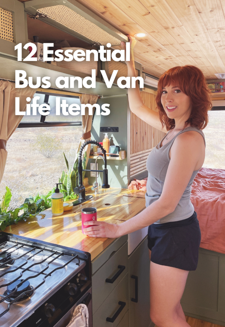 12 ESSENTIAL Bus and van life Items » Our Way to Roam