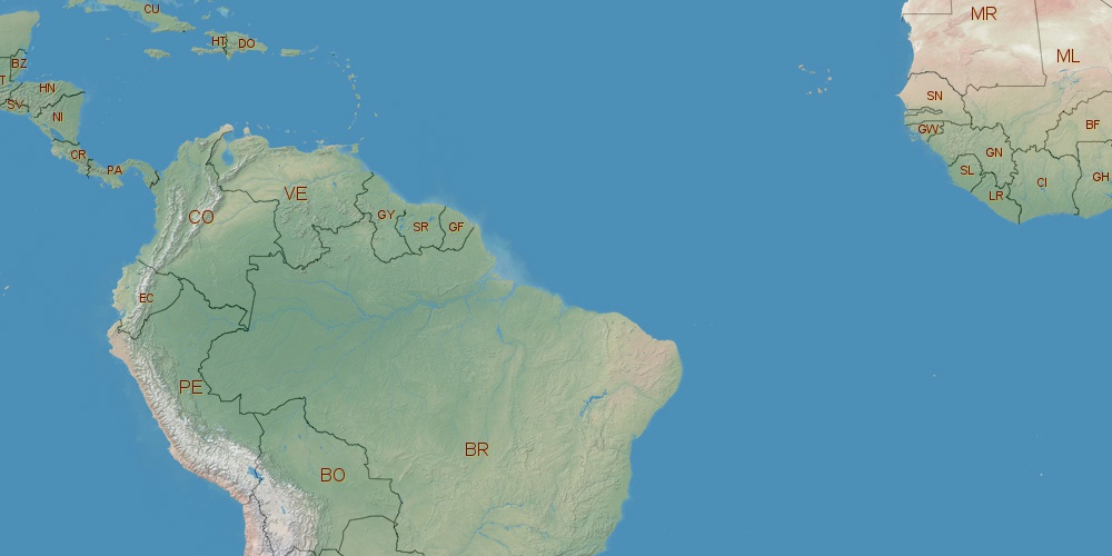 Carte De La Guyane Dans Le Monde Où se trouve la Guyane?