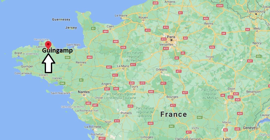 Pain Points Où se trouve Guingamp? Où se situe Guingamp (Code postal 22200) Où