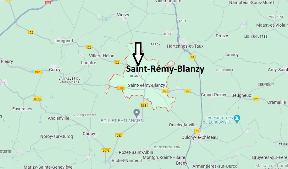 Où se trouve SaintRémyBlanzy? Où se situe SaintRémyBlanzy (02210