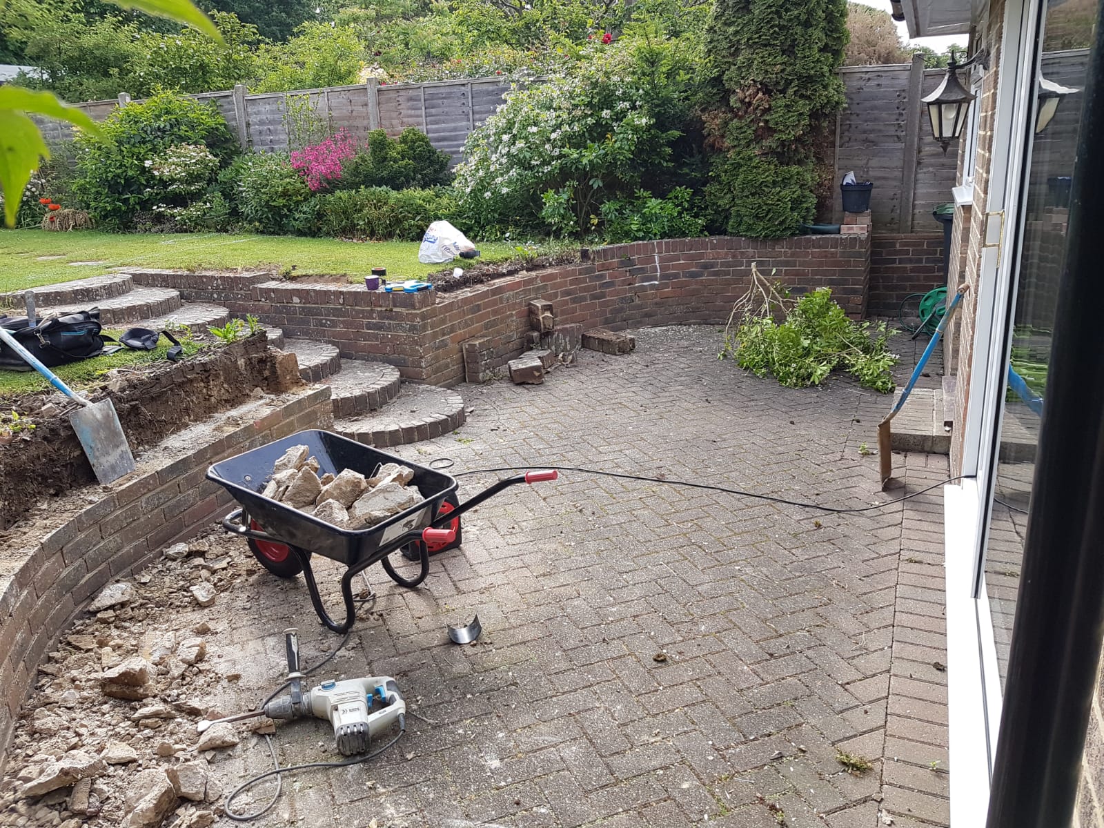 Patio Installation Burgess Hill Travertine Classic Ouse Valley Paving