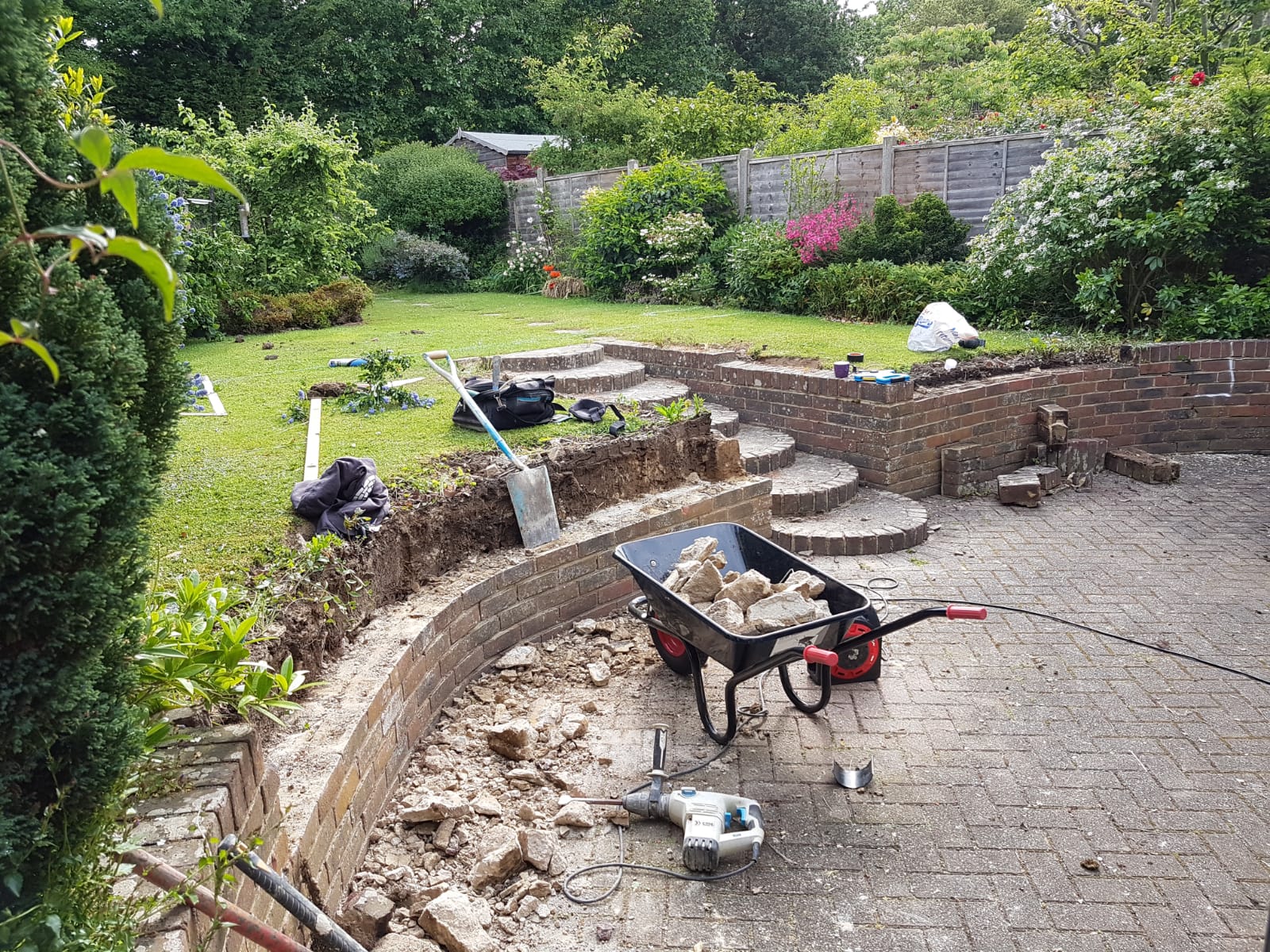 Patio Installation Burgess Hill Travertine Classic Ouse Valley Paving